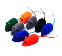 Domybest 1pcs Jouet pour Chat Souris Réaliste en Peluche Jouet Interactive Chat Jouet Sonore pour Chat Chien