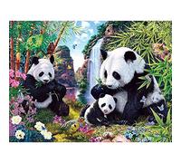 Domybest 5D DIY Diamond Painting Panda Kit Complet Artisanat Bricolage Peinture Diamant 5D DIY Point de Croix Diamant Peinture Décoration Cadeau 40x30cm