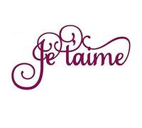 Domybest Je t'amie Matrices de Découpe Scrapbooking Dies de Découpe en Métal Cutting Dies Scrapbooking DIY Gaufrage Pochoirs Découpage pour Album Photo Scrapbooking Bricolage