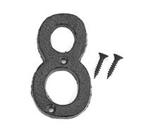 Domybest Numéro de Maison 0-9 En Fer Noir Numéro de Porte de Maison Numéro de Rue Plaques Enseignes Mur Porte avec Vis de Fixation