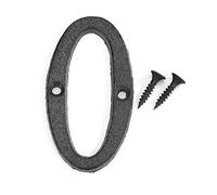 Domybest Numéro de Maison 0-9 En Fer Noir Numéro de Porte de Maison Numéro de Rue Plaques Enseignes Mur Porte avec Vis de Fixation