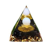 Domybest Pyramide Orgonite Orgone Pyramide Cristal Générateur d'énergie Pyramide Améthyste Ornement Artisanat Guérison Reiki Chakra Méditation Yoga Décoration de Table 5cm