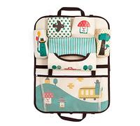 DoMyfit Organiseur de siège de voiture pour accessoires de voyage de bébé et enfants Sac de rangement à suspendre Protection de l’arrière du siège