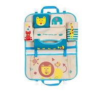 DoMyfit Organiseur de siège de voiture pour accessoires de voyage de bébé et enfants Sac de rangement à suspendre Protection de l’arrière du siège