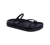 DON ALGODON Athènes Tongs Sandales Femme, Noir, 39 EU