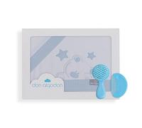 Don Algodón Parure de lit en coton pour berceau Blanc Bleu