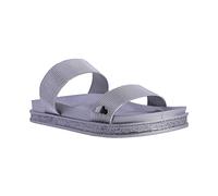 DON ALGODON Tongs d'été pour femme, argent métallique, 36 EU
