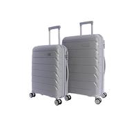 Don Algodon Valise de Voyage Cabine 55 x 40 x 20 cm résistante avec 4 Roues de 360° et Cadenas, Gris, Set Cabina + Mediana, Set Cabine + Taille Moyenne