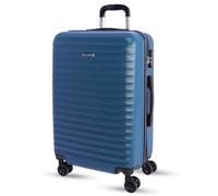 Don Algodon Valise de Voyage Rigide avec 4 Roues Doubles à 360°, Cadenas TSA et poignée télescopique résistante à l'eau pour Voyages en Avion 23 kg, Bleu, Classique