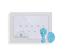 Don Algodón Zoe Parure de lit en coton Blanc Bleu