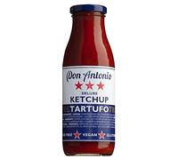 Don Antonio Ketchup à la tomate aux truffes, bouteille de 350 ml, fabriqué à partir de tomates 100 % italiennes, avec des truffes d'été sélectionnées, avec un arôme distinctif légèrement terreux et