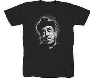Don Camillo Peppone Retro Oldschool Cult Comedy Comedy Black White Yellow Black Red Mens Christmas t Shirt XL