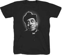 Don Camillo Peppone Retro Oldschool Kult Comedy Comedy Herren T-T-Shirts à Manches Courtes Schwarz Weiß Gelb Schwarz Rot, Farbe05, XL(Small)