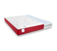Don descan® Matelas à mémoire de Forme Aloe Vera Mulhacén 80 x 180 cm avec Tissu Stretch et 3D latéral, Hauteur ± 21 cm, fermeté Moyenne-Haute, Respirant, réversible, fabriqué en Espagne (Bordeaux)