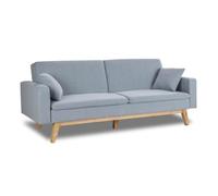Don Descanso - Canapé lit clic clac 3 Places Convertible lit 3 Places Reine. Dimension canapé : 206x73x80cm | Dimension lit : 180x100cm [Comprend 2 Coussins] | Bleu