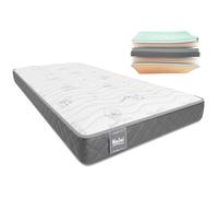 Don Descanso - Matelas 75x190 Viscoélastique Mulhacen DualSense, Hauteur ± 15 cm. Multicouche avec Noyau GravityFoam, Fermeté Élevée, Double Face Hiver/Été, Respirant. Fabriqué en Espagne, Gris