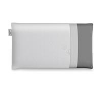 Don DESCANSO - Oreiller Delia Visco Carbon avec Double Housse, 90cm, Respirant, Anti-acarien, Thermo-Ajustable, Fermeté Moyenne, Ergonomique, Adaptabilité Parfaite au Cou et à la Tête, Tissu Stretch