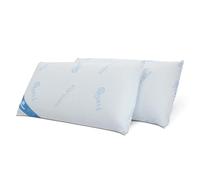 Don Descanso Pack 2 Oreillers Viscoélastiques Gel Fresh 70cm avec Flocons 100% Viscoélastiques, Fermeté Moyenne, Ergonomiques, Adaptables, Thermorégulateurs et Respirants. Fabriqué en Espagne