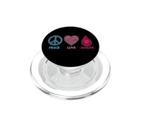 Don du Sang, Don, Paix, Amour, Faire Un Don, sauver PopSockets PopGrip pour MagSafe