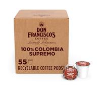 Don Francisco's Supremo Lot de 55 dosettes de café 100 % recyclables, compatibles avec les brasseurs Keurig K-Cup