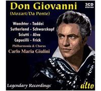 Mozart – Don Giovanni (Opéra en 2 actes) – Wächter, Taddei, Sutherland, Schwarzkopf, Giulini – Alto