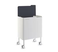 DON HIERRO - Poubelle cuisine ergonomique, fonctionnelle et élégante, 2 x 20 litres, ECOBOX NOA-Noir