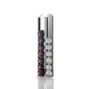 DON HIERRO - Set de 2 porte-capsules muraux compatibles capsules Nespresso - Acier inoxydable - Fixation adhésive - KAPSULAS-