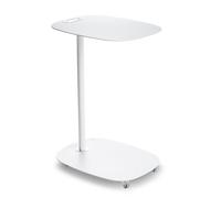 DON HIERRO - Table d'appoint à roulettes EVI - design scandinave, compacte, pratique et fonctionnelle-Blanc Blanc