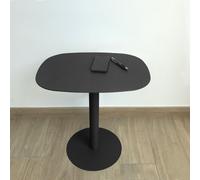 Table d'appoint, table basse, bout de canapé SKANDY, Noire Don Hierro