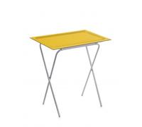 Don Hierro - Table Pliante Avec Plateau Amovible, Petite Table D'appoint Pliante Pour Cuisine, Camping, Terrasse, Jardin, Ada-Jaune Jaune