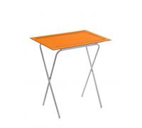 Don Hierro - Table Pliante Avec Plateau Amovible, Petite Table D'appoint Pliante Pour Cuisine, Camping, Terrasse, Jardin, Ada-Orange Orange