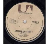 Don McLean - American pie (part 1&2; UK, 1971, white LC) / Vinyl single [Vinyl-Single 7'']