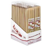 DON PALILLO - 2000 brochettes en bambou 250 x 3 mm brochettes pour barbecue, desserts, loisirs créatifs ou loisirs créatifs (20)