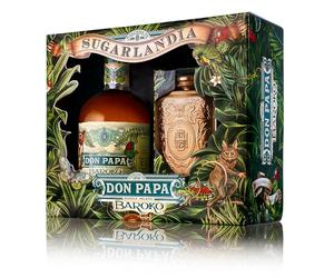 Don Papa BAROKO 40% Vol. 0,7l in Giftbox with Hip Flask