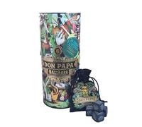 DON PAPA Rhum en Etui Tube avec Pochette de 4 Pierres à Whisky, 70cl, 40% d'Alcool, Edition limitée collector Masskara