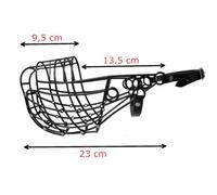 Don Pare Museau 110 pour Chiens de Grande Taille avec Un lévrier à tête étroite en Noir Convient également comme museau de Course ou museau de Course