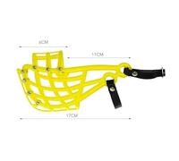 Don Pare Museau d'entraînement et de Transport Muzzle Model 103 pour Chiens de Taille Moyenne avec Un Fouet à tête étroite en Jaune Muselière de Course et museau en Cours d'exécution par Amathings