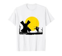Don Quichotte contre Molino au coucher du soleil T-Shirt