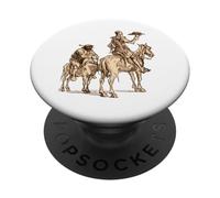 Don Quichotte et Sancho Panza PopSockets PopGrip Adhésif