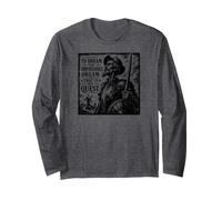 Don Quijote The Impossible Dream Gravure sur Bois Noir Manche Longue