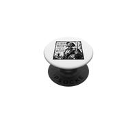 Don Quijote The Impossible Dream Gravure sur Bois Noir PopSockets PopGrip Adhésif