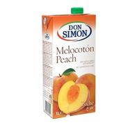 Don Simón Boisson à la Pêche Sans Sucres Ajoutés - Brique 1 L - Pack de 6