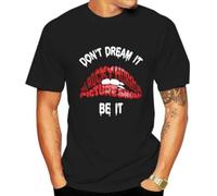 Don’T Dream It Be It The Rocky Horror Picture Show Red Lips T-T-Shirts à Manches Courtes Men Top Tee T-Shirts à Manches Courtes(Small)