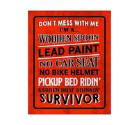 DON’T MESS WITH ME Typography Poster Funny Sarcastic Wall-Art Print for Home, Office Decor, Man Cave, Gift for Friends(Unframed,08x12inch(20x30cm))