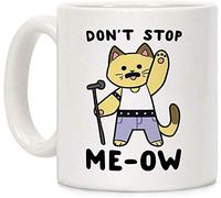 Don T Stop Me-Ow Tasse à café en céramique Blanc 325 ml