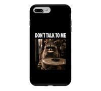Don´t Talk to Me de café Raton Laveur Amoureux du café Coque pour iPhone 7 Plus/8 Plus
