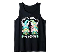 Don`t Worry Be Hoppy with Cute Bunny Ears and Easter GNOME Débardeur