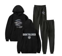 Don Toliver HARDSTONE Psycho Promise Land Harajuku Printemps Automne Vêtements Décontracté Costume Hoodies Sportswear, Noir , 4XL
