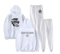 Don Toliver HARDSTONE Psycho Promise Land Harajuku Printemps Automne Vêtements Décontracté Costume Hoodies Sportswear, blanc, XL