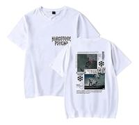 Don Toliver Hardstone Psycho Tour T-Shirt Unisexe à Manches Courtes, Tee pour Musique Fans,Blanc,XL